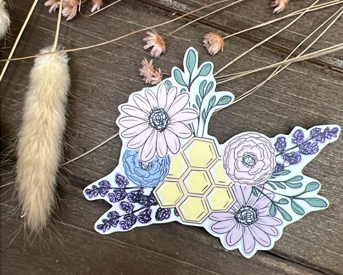 Bee&Blossom | Blue Sticker Set (6)