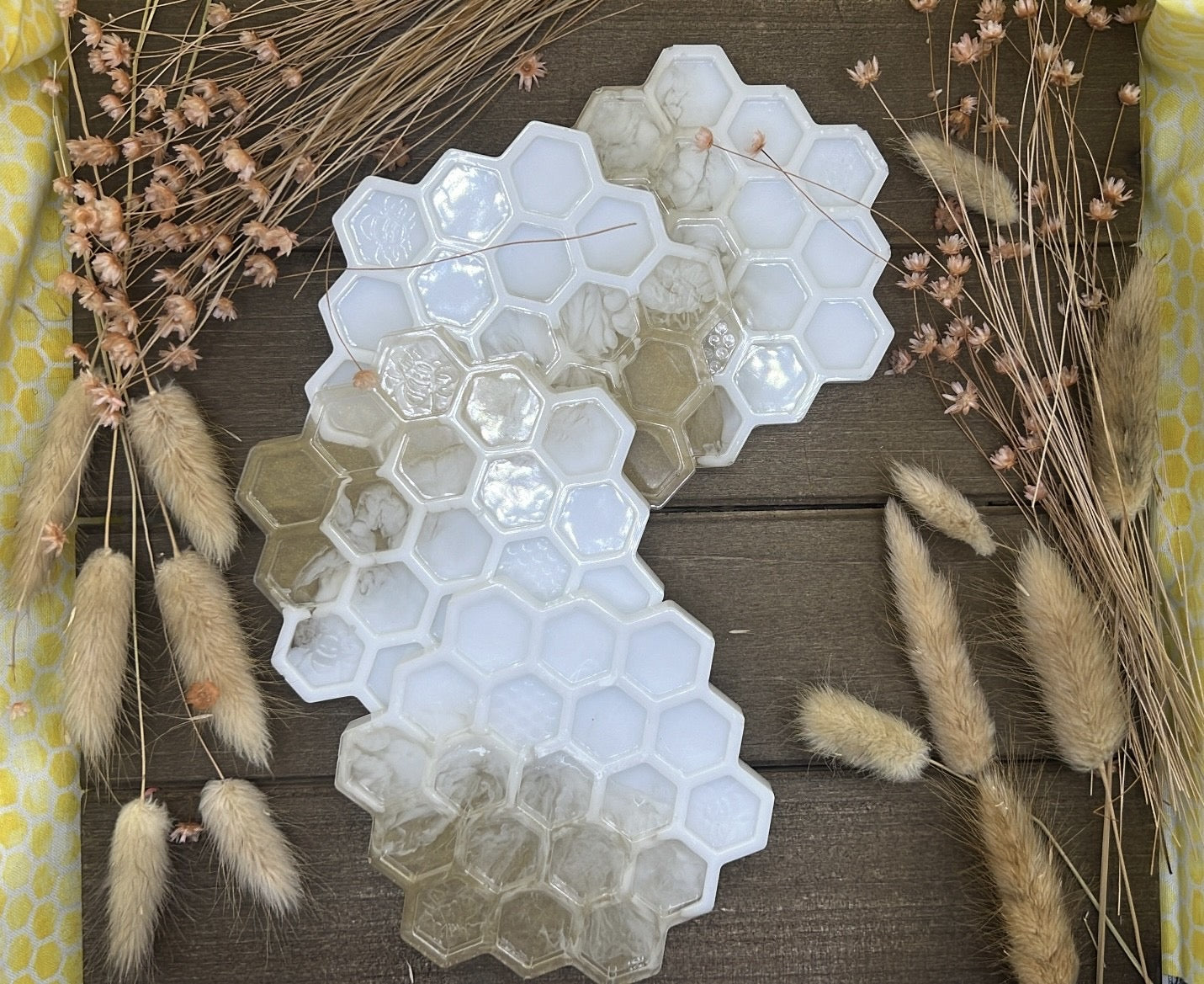 Milk&Honey Resin Coasters