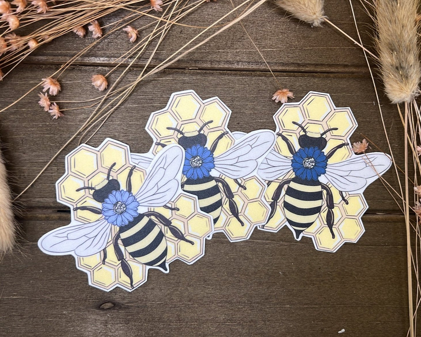 Bee&Blossom | Blue Sticker Set (6)