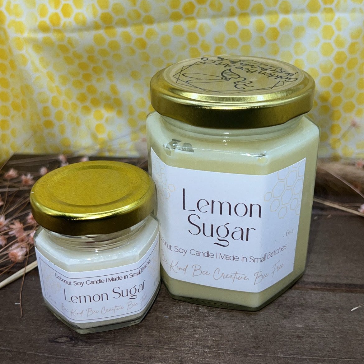 HiveAromas Candle | Scented Lemon Sugar | 6oz