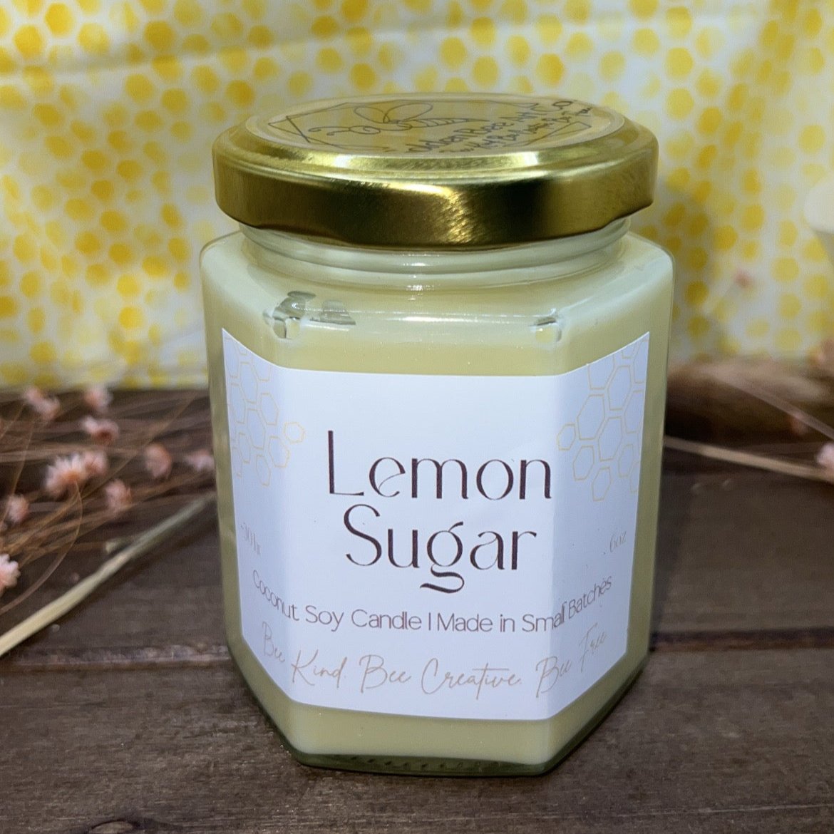 HiveAromas Candle | Scented Lemon Sugar | 6oz