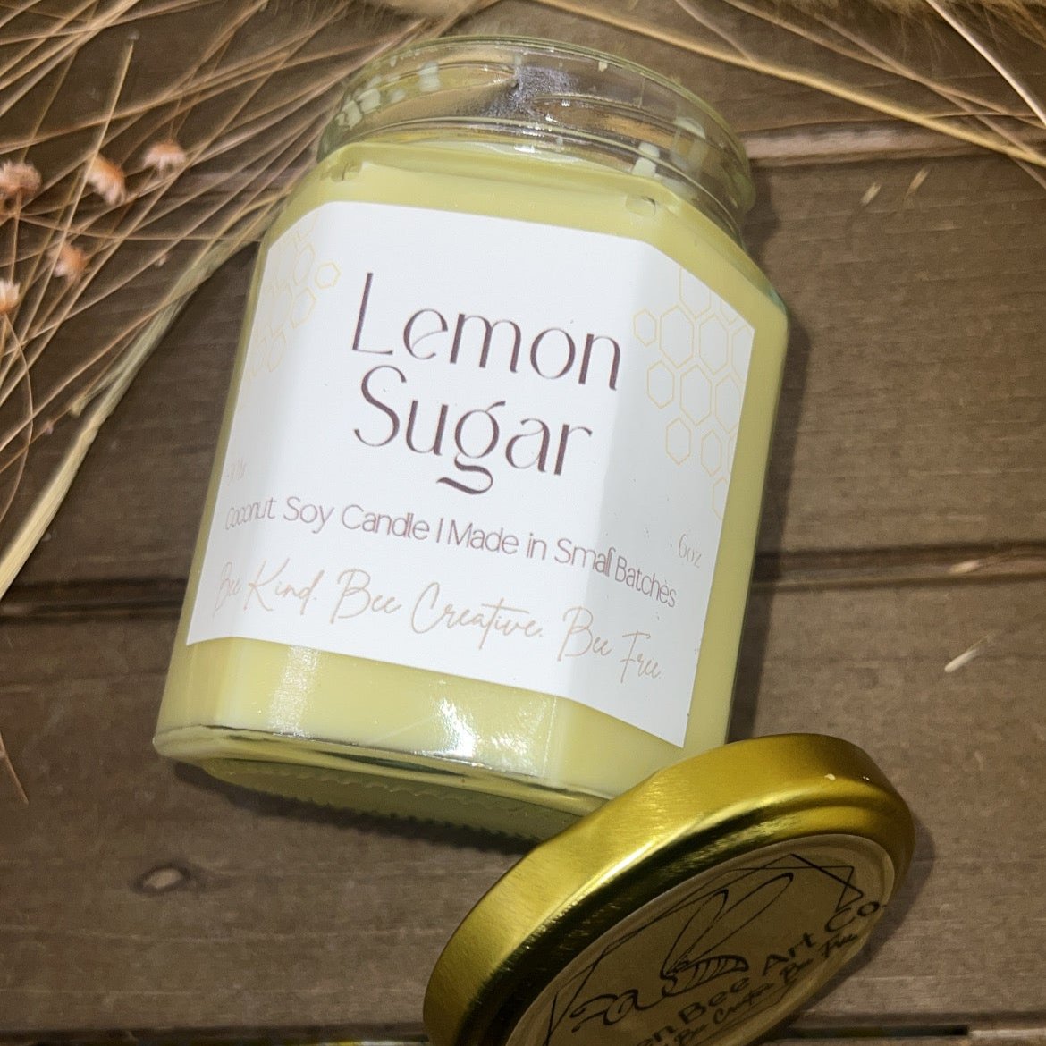 HiveAromas Candle | Scented Lemon Sugar | 6oz